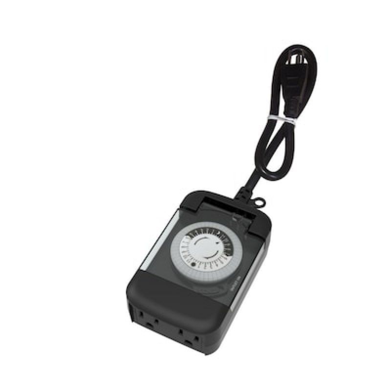 Utilitech 15 -Amps 125-volt Indoor or outdoor 2 -Outlet Countdown Analog Lighting Timer