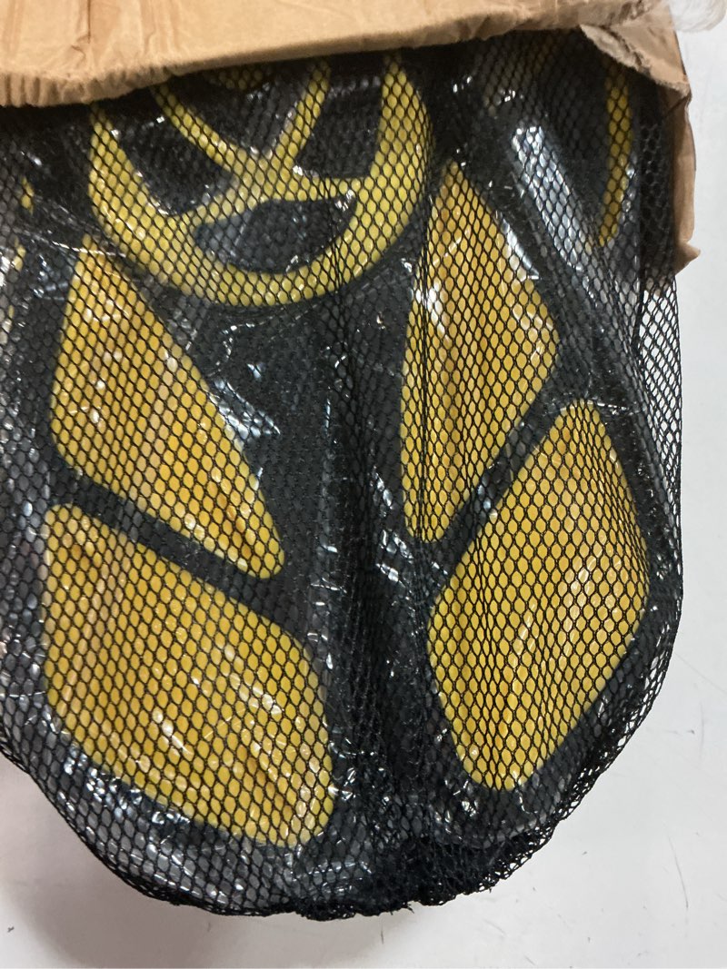 Condition photo showing New/Like New for snorkeling gear for adults with fins scuba diving gear adult professional travel snorkel sets with flippers,anti-fog anti-leak diving mask yellow us men 9-13 | us lady 10-14