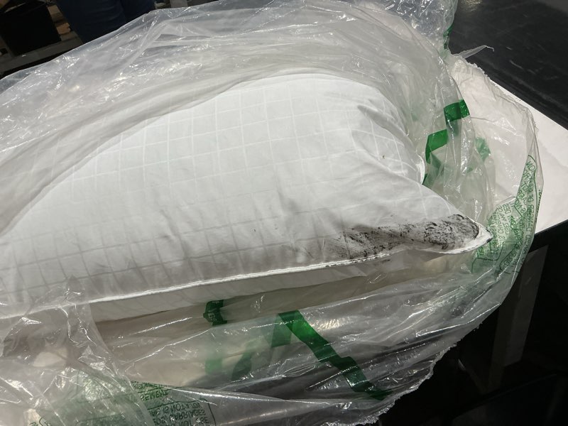 Condition photo showing As Is for sobel westex: hotel sobella bed pillows for sleeping | side sleeper pillow | hotel quality, 300 tc, 100% cotton case | hypoallergenic, soft, machine washable (20 x 36’’, king size)