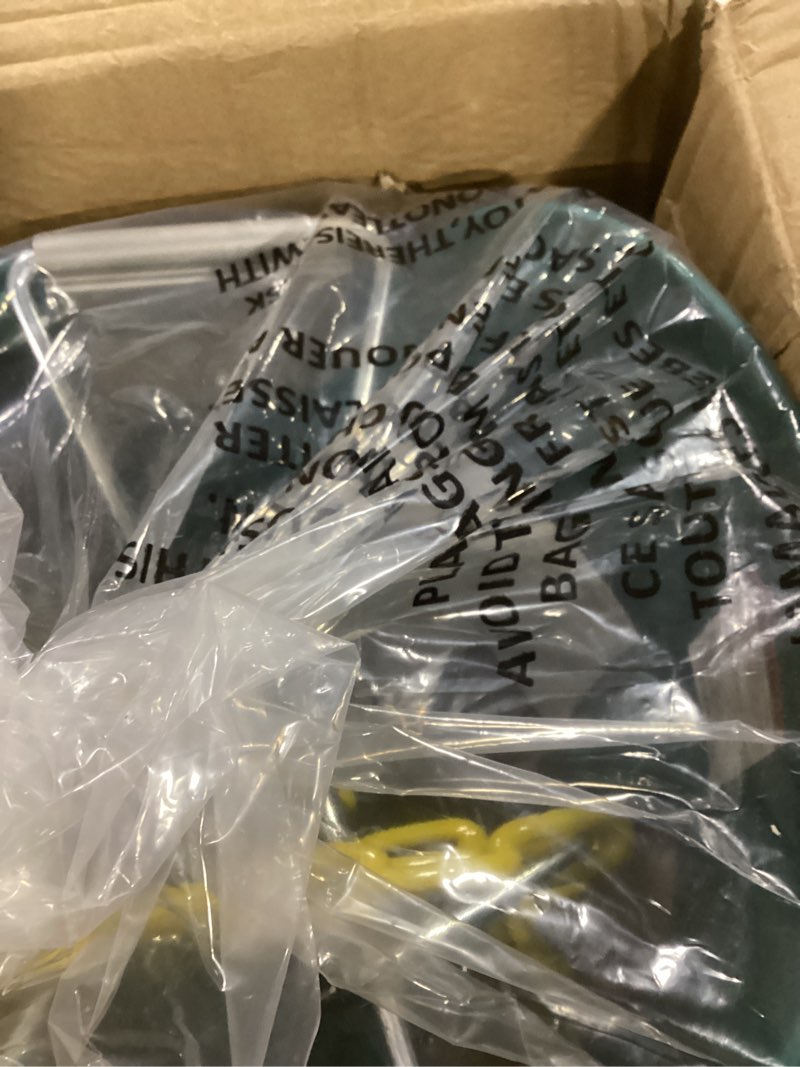 Condition photo showing Good Condition for High Back Full Bucket, Toddler Swing with Coated Chains & Triangle Dip Pinch Protection for Safety, Baby Swing Outdoor with Locking Buckles, Toddler Bucket Swing for Backyard, Playground, Green