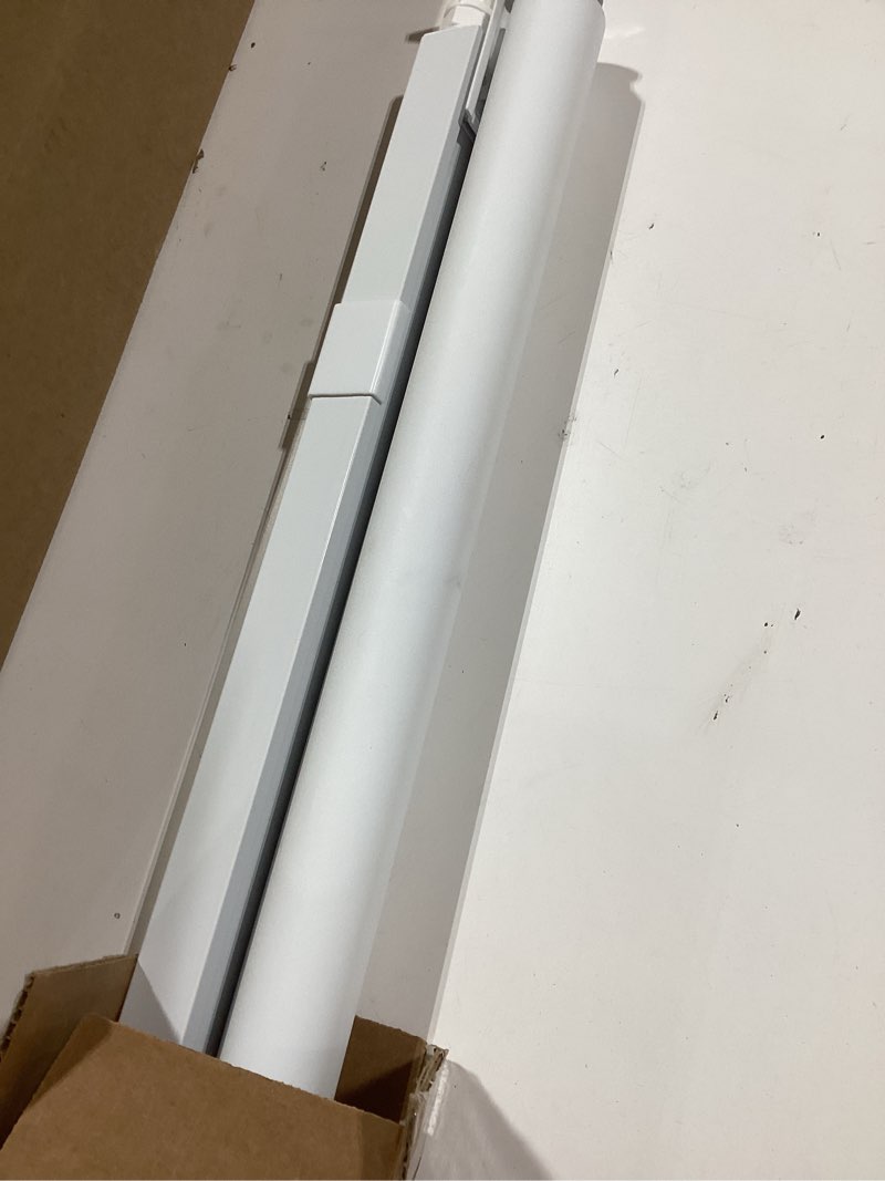 Condition photo showing Good Condition for LazBlinds No Drill Blinds for Indoor Windows, Blackout Roller Shades, Cordless Window Blackout Blinds, Thermal Insulated Fabric UV Protection, for in Home and Office, 32" W x 48" H, White Blackout-white 32" W x 48" H