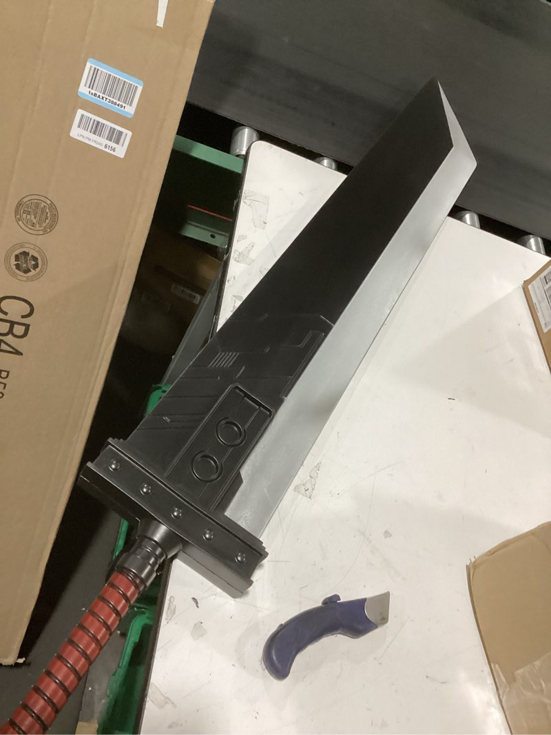 Condition photo showing New/Like New for 42.5” foam fantasy strife cloud buster smash broad sword cosplay costume prop