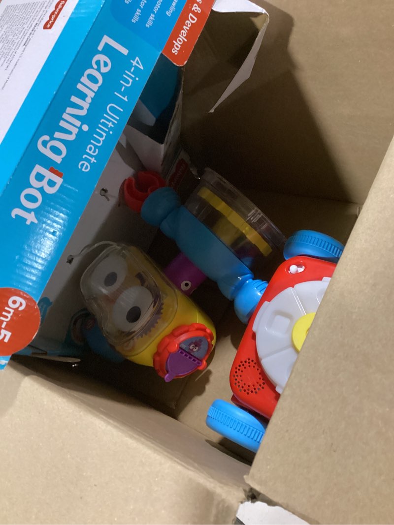 Condition photo showing Good Condition for Fisher-Price Baby Toddler & Preschool Toy, 4-in-1 Learning Bot with Music Lights & Smart Stages Content for Kids Ages 6+ Months