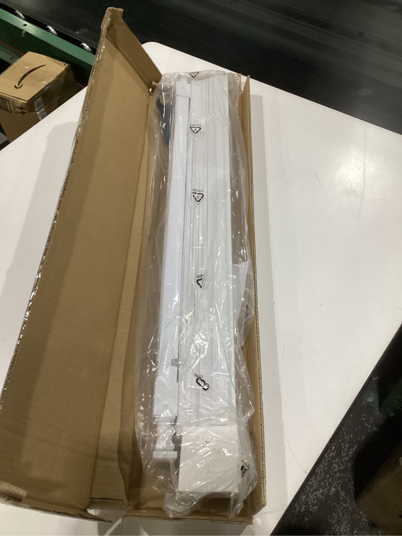 no tool no drill white blinds, size unknown