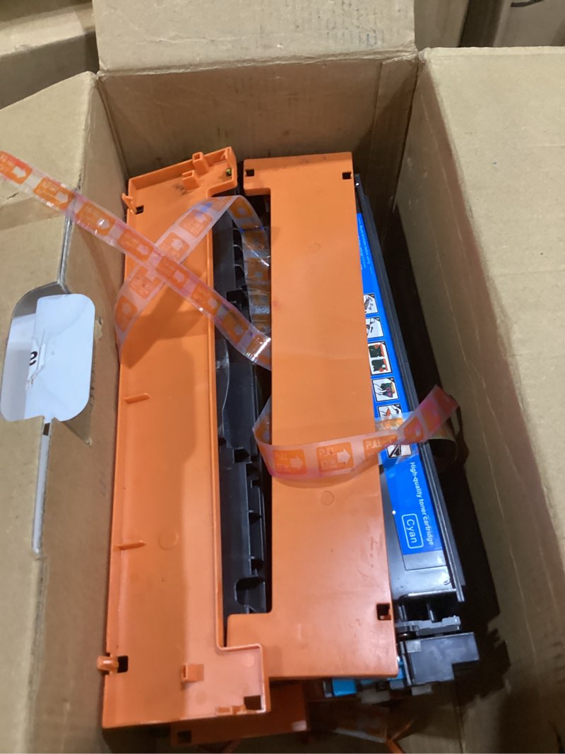 Condition photo showing As Is for 218x toner cartridge set with chip 4-pack high yield replacement for hp 218x w2180x w2181x w2182x w2183x 218a w2180a compatible with hp color laserjet pro mfp 3301cdw 3301fdw 3301sdw 3201dw printer