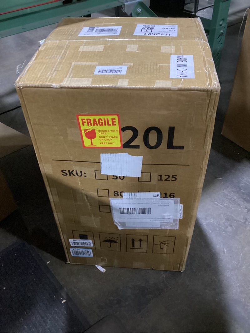 Condition photo showing As Is for Bonvoisin 20L Liquid Nitrogen Container, LN2 Tank Cryogenic Dewar, Aluminum Alloy Semen Tank with 6 Canisters Carry Bag