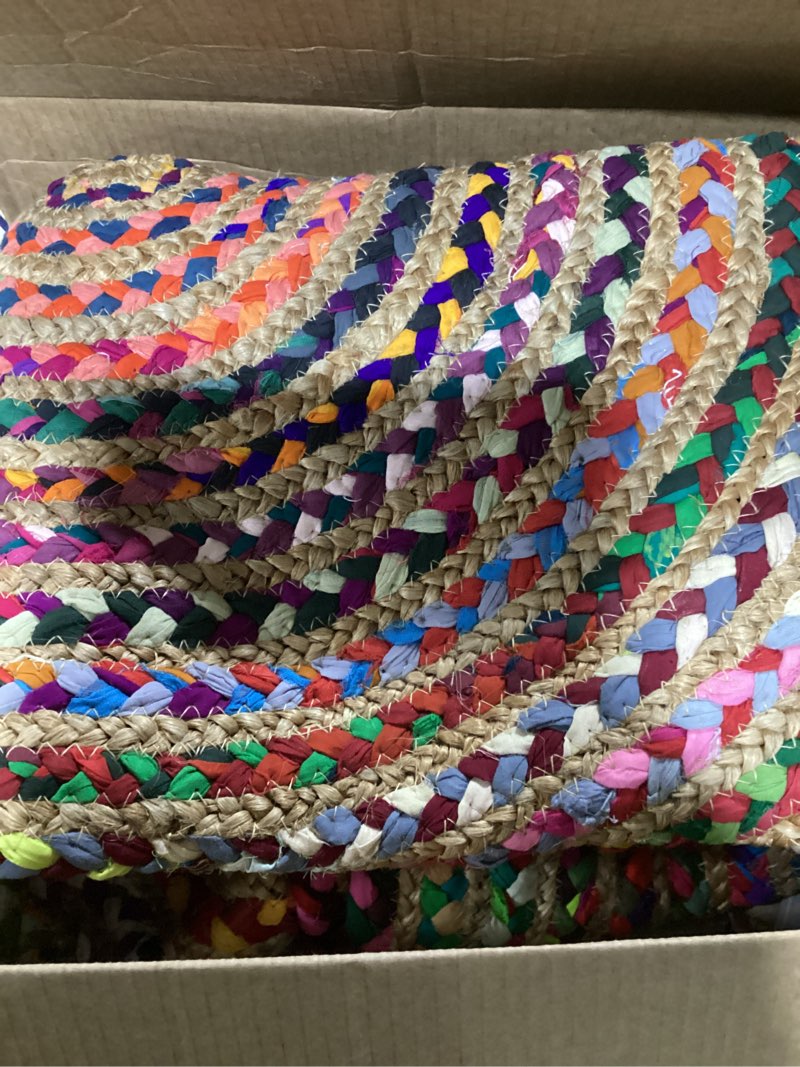 Condition photo showing Good Condition for kokia boho vintage floral botanical 8x10 washable rugs, soft non-slip rosette pink rugs for girls bedroom, nursery, living room, kids playroom, office pink/light cyan/clay/rosewood 8' x 10' (rectangular)