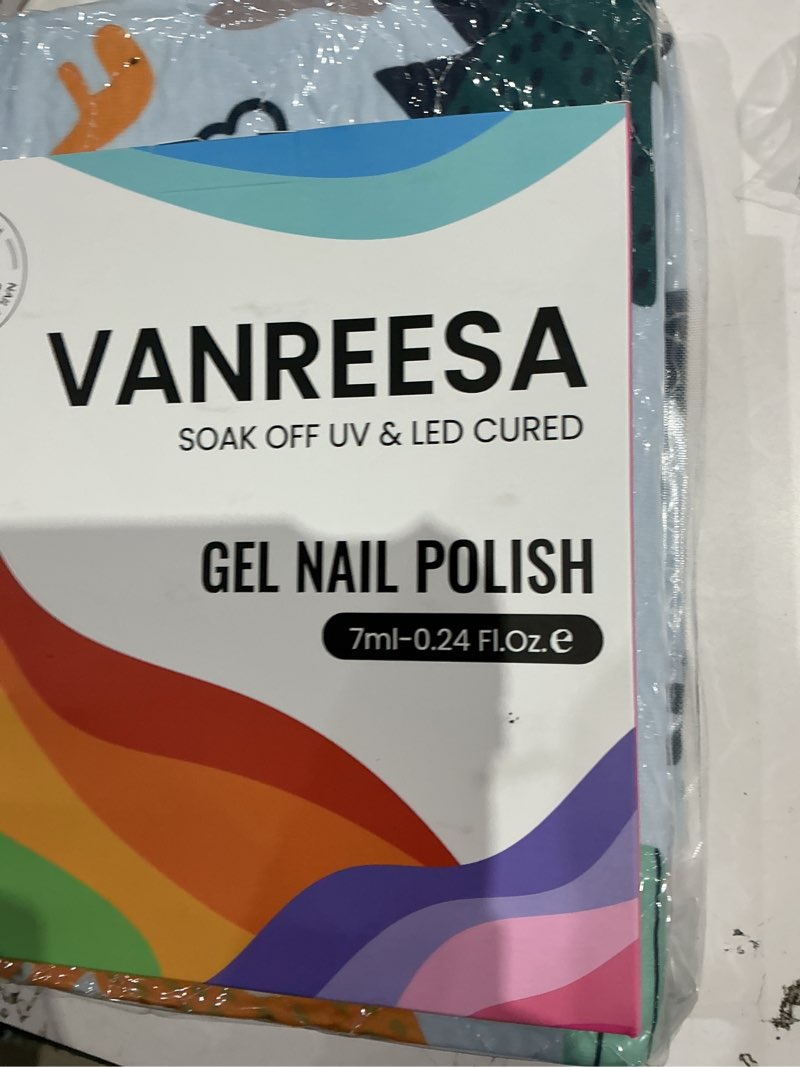 Condition photo showing Good Condition for vanreesa 24 pcs pastel gel nail polish set, 21 colors spring & summer gel polish with base coat glossy & matte top coat yellow green blue pink purple orange gel polish kit nail kit gifts for women sweet juice