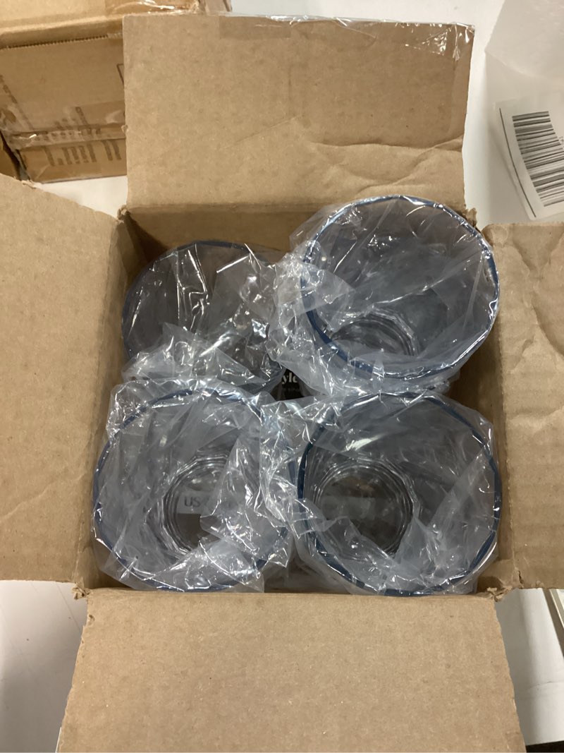 Condition photo showing Good Condition for US Acrylic Optix Plastic Reusable Drinking Glasses (Set of 8) 14oz Rocks Cups in Clear | BPA-Free Tumblers, Made in USA | Top-Rack Dishwasher Safe 14-ounce