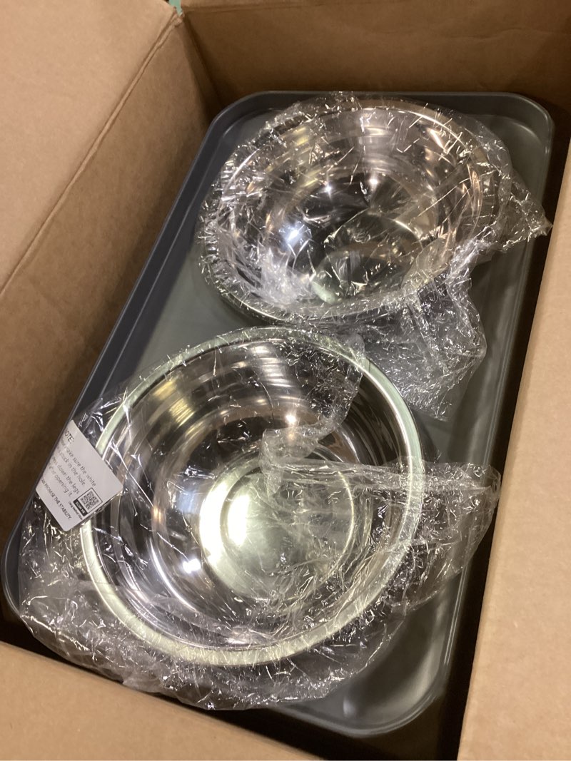 Condition photo showing Good Condition for elevated bowls, 4 height adjustable raised stand with 2 thick 50oz stainless steel food bowls, non-slip feeder for large medium dogs, adjusts to 3.7", 9.2", 10.75", 12.36" grey grey 8" for medium dogs