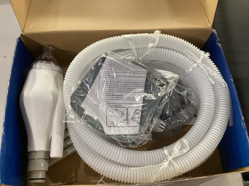 Condition photo showing Good Condition for skooba cordless handheld pool vacuum for above ground pool, with 6ft pole and 2 vac brush heads, ideal for spot cleaning small inground pool spa up to 20ft, rechargeable, 60min, sand and light debris xv110 essentia