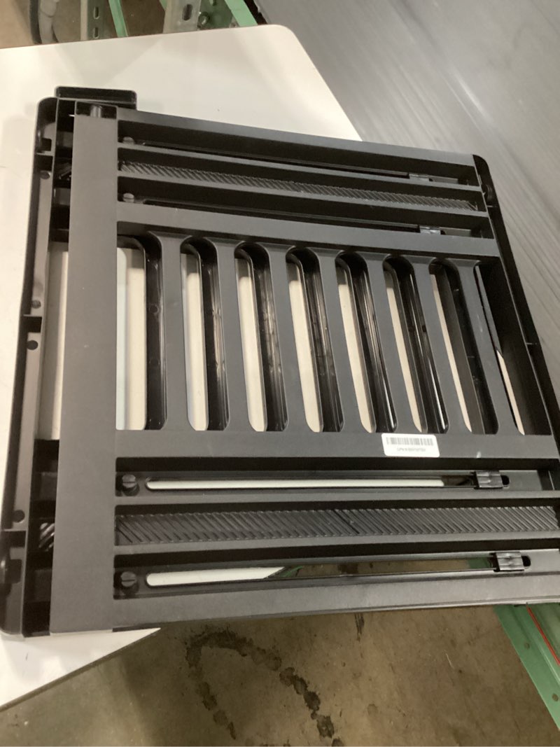Condition photo showing New/Like New for iris usa 24"-39" dog gate, adjustable indoor pet barrier, pet gate for puppy, small dog, cat, easy twist-to-lock for doorways & stairs, portable, expandable, 25" tall, black black 1 pack