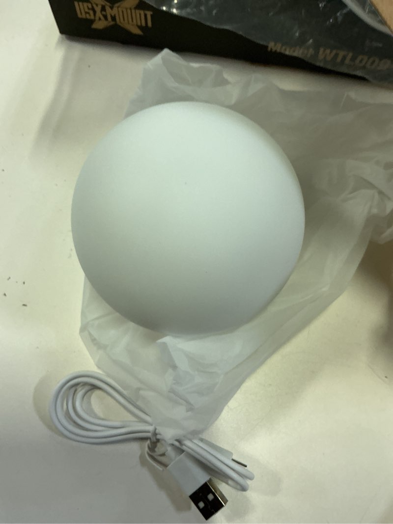 Condition photo showing New/Like New for night light for kids, usb rechargeable led night lights table lamp with dimmable,warm light,7 colors,touch control, 0.5/1hour timer for nursery, baby,bedroom and outdoor camping