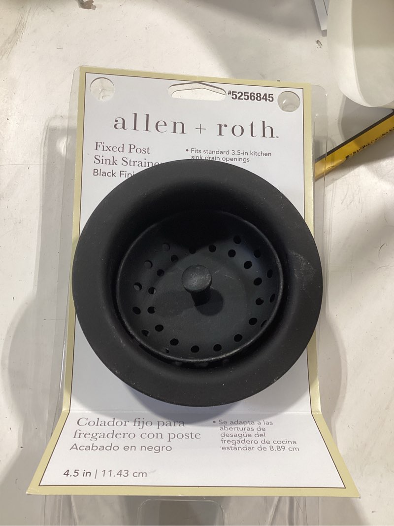 Condition photo showing Good Condition for allen + roth 4.5-in stainless steel rust resistant strainer with lock mount included