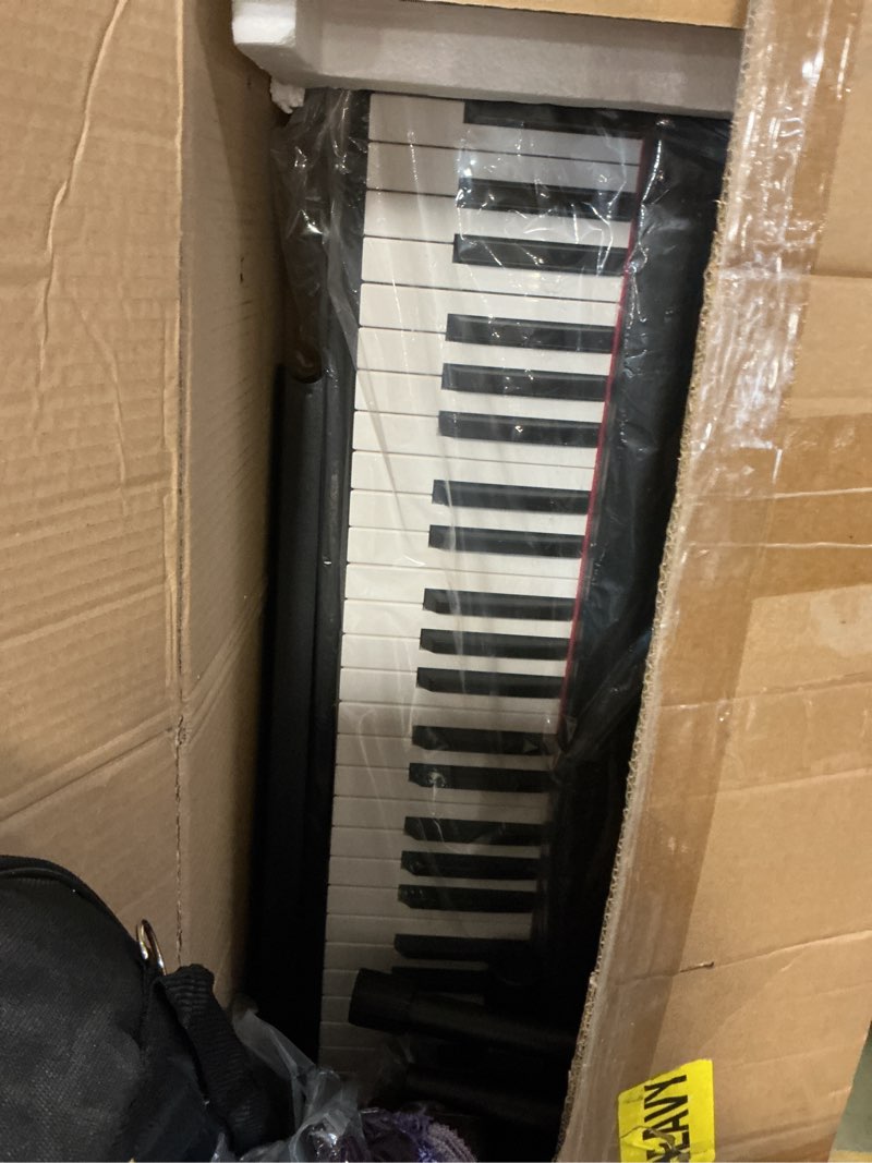 Condition photo showing Good Condition for Digital Piano 88 Key Weighted with Piano Bench, 88 Key Full Size Semi Weighted Keyboard Piano, Electronic Piano for Beginner,with Adjustable Stand,Carrying Case,Sustain Pedal,Headphone (Black)