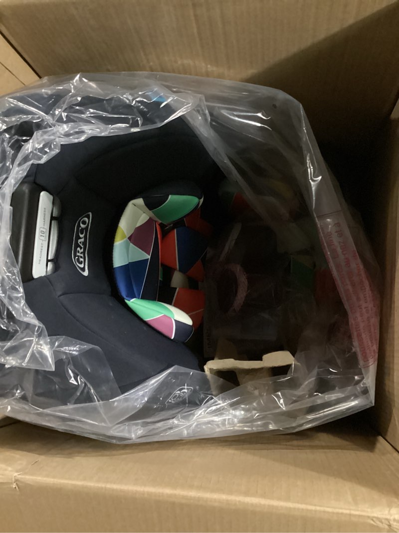 Condition photo showing Good Condition for Graco 4Ever DLX 4-in-1 Car Seat, Infant to Toddler Car Seat, with 10 Years of Use, Rear-Facing, Forward-Facing, Highback and Backless Booster Seat, Geo Pop 4-in-1 Geo Pop