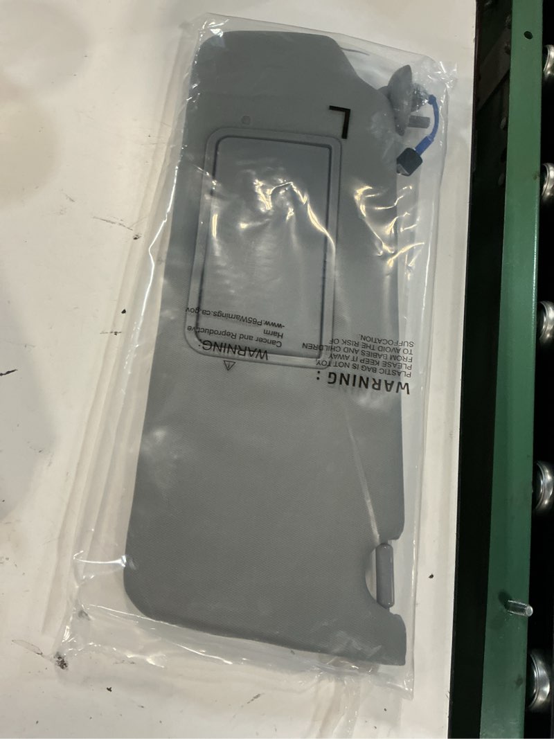 Condition photo showing New/Like New for itranmc sun visor driver side for 2016-2022 honda pilot, 2018-2020 honda ridgeline, gray, left side visor replacement with light mirror#83280-tg7-a12zb (gray) left driver side