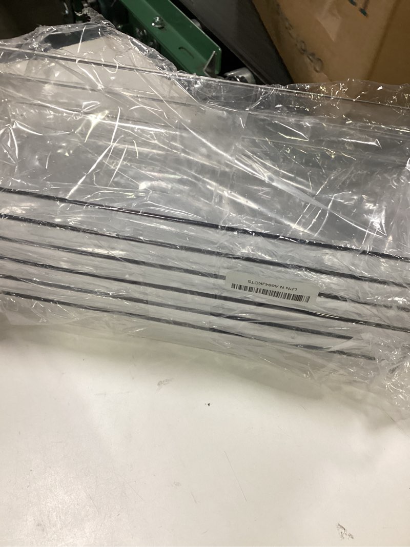 Condition photo showing Good Condition for Ohlove 6 Pcs Large Clear Plastic Drawer Organizers Tray 15" x 6.3" Storage Bins with 25 Pcs Non-Slip Pads for Makeup, Jewelries, Kitchen Utensils, Bathroom and Office 15"x6"