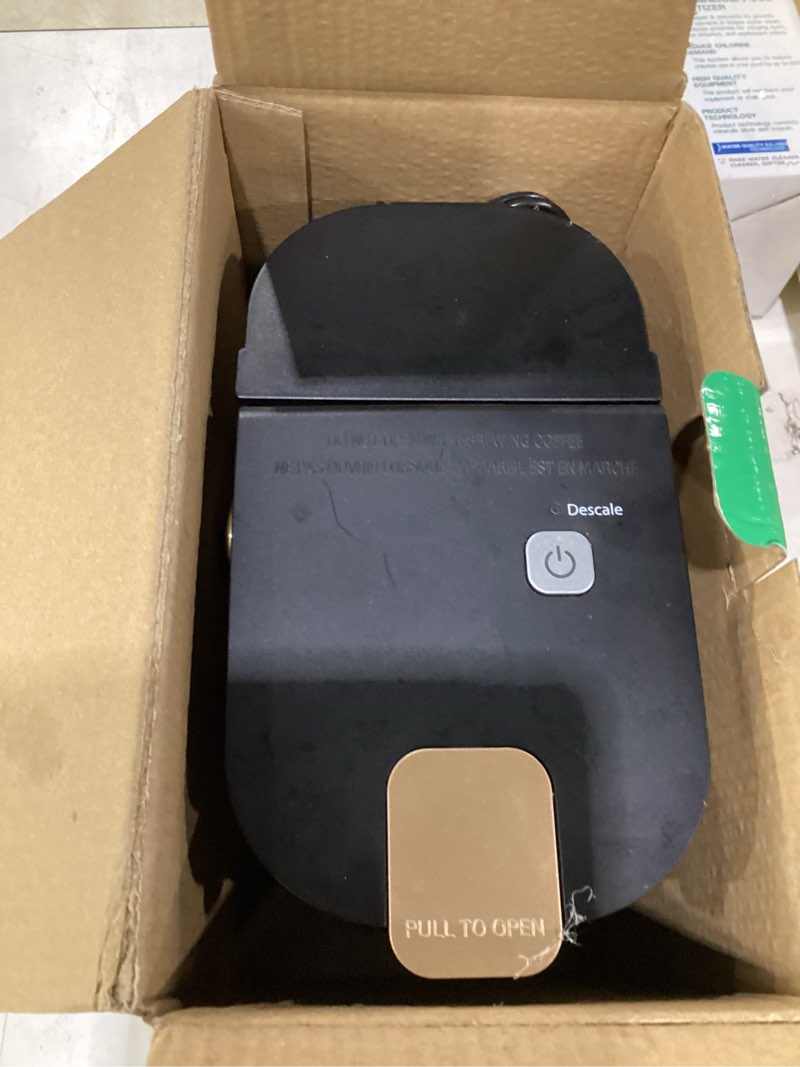 Condition photo showing Good Condition for tastyle single serve one cup coffee maker, for k cups and grounds, mini coffee maker with portable handle, 6 to 12 oz brew size, for travel, camping, office, rv and dorm, 120v, black and gold