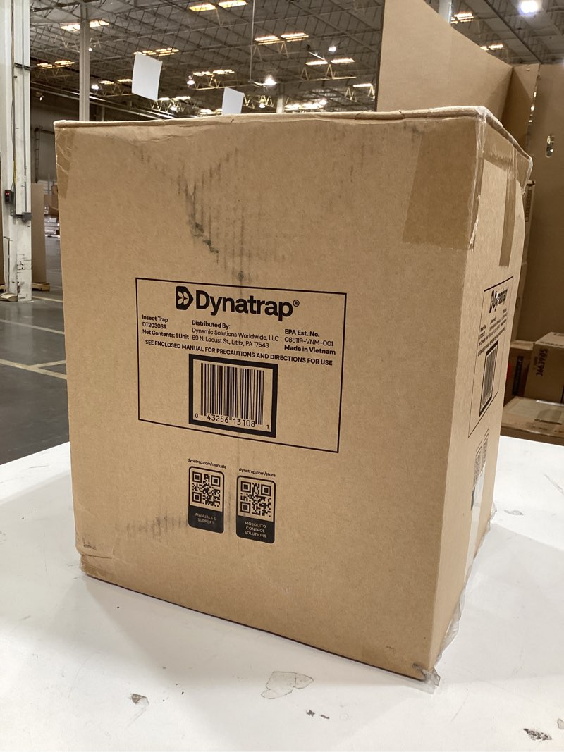 Condition photo showing New/Like New for dynatrap dt2030sr fly traps outdoor - mosquito & flying insect killer for 1 acre – kills mosquitoes, flies, gnats, wasps - bug zapper alternative - black 1 acre black trap
