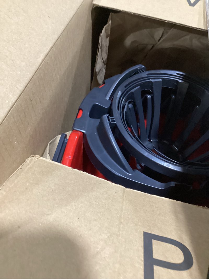 Condition photo showing As Is for Spin Mop and Bucket with Wringer Set,360° Mop and Bucket System with One Microfiber Mop Refills and 50" Extended Handle for Floor Cleaning (Black)