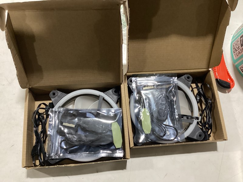 Condition photo showing New/Like New for DS Computer Case Cooling Fan for PC Cases, 120MM LED RGB Fan Compatible with ASUS Aura Sync or MSI Mystic Controlfor for Water Cooler System or Radiators (2Pack RGB Fans, A Series)
