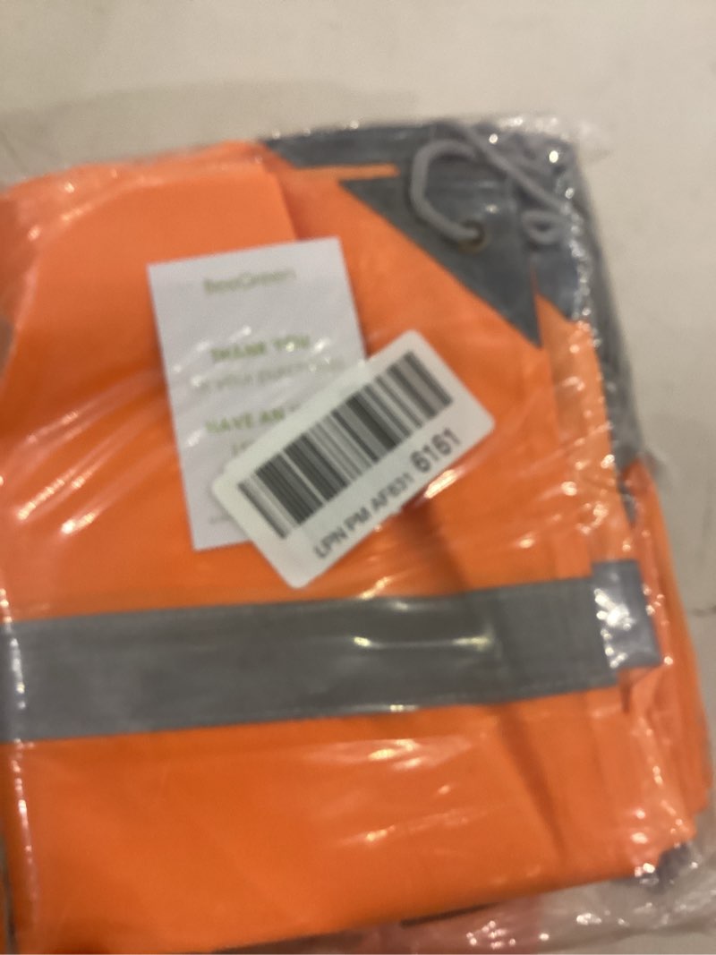 BeeGreen 20 Pieces Orange Drawstring Bags Backpacks for Team, Reflective String Bag for Women and Me