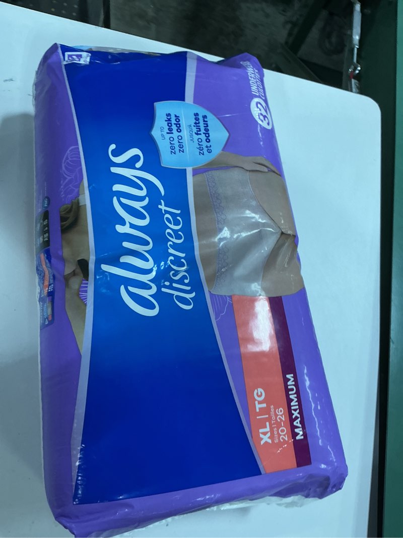 Condition photo showing New/Like New for Always Discreet Adult Diapers for Women, Incontinence Underwear, Drier Than Depends, Postpartum Esse 32 underwear culottes