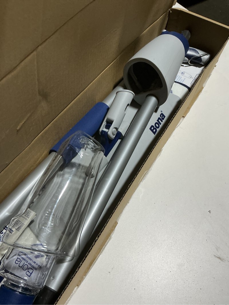 Condition photo showing As Is for Bona Spray Mop Air - Includes Multi-Surface Floor Cleaner Concentrate and Microfiber Pad - Lemon Mint Scent - Lightweight & Compact Mop