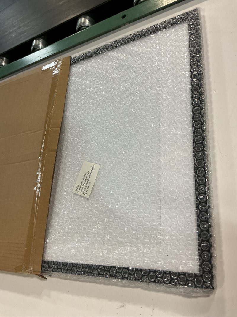Condition photo showing New/Like New for upsimples 16x24 Picture Frame, Display Pictures 14x20 with Mat or 16 x 24 Without, Wall Hanging Poster Frames, Black, 1 Pack Black 16x24