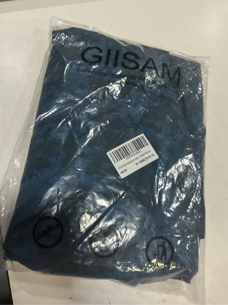 Condition photo showing New/Like New for giisam mens windproof jacket waterproof lightweight mountain sport jacket for men hooded windbreaker xl