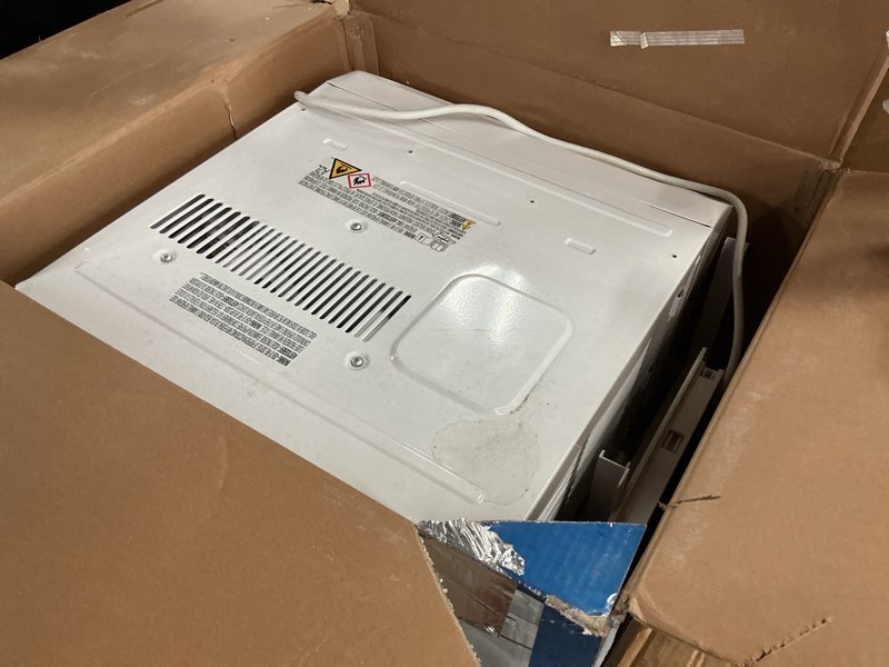 Condition photo showing As Is for Midea 8,000 BTU Smart Inverter Air Conditioner Window Unit with Heat and Dehumidifier – Cools up to 350 Sq. Ft., Energy Star Rated, Quiet Operation, Electronic Controls, Remote Control, White 8,000 BTU with Heat