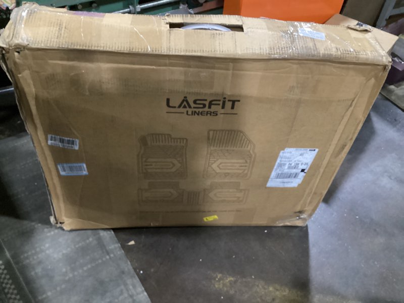 Condition photo showing As Is for lasfit floor mats & trunk mats for tesla model s 2021-2025 2026 (include plaid model), all weather t