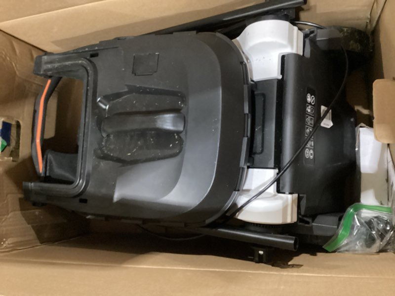 Condition photo showing Good Condition for litheli 16.5" electric lawn mower cordless, brushless lawnmower with 6-height adjust and 2 x 4.0ah batteries, for garden and yards white 2 battery 16.5 inch