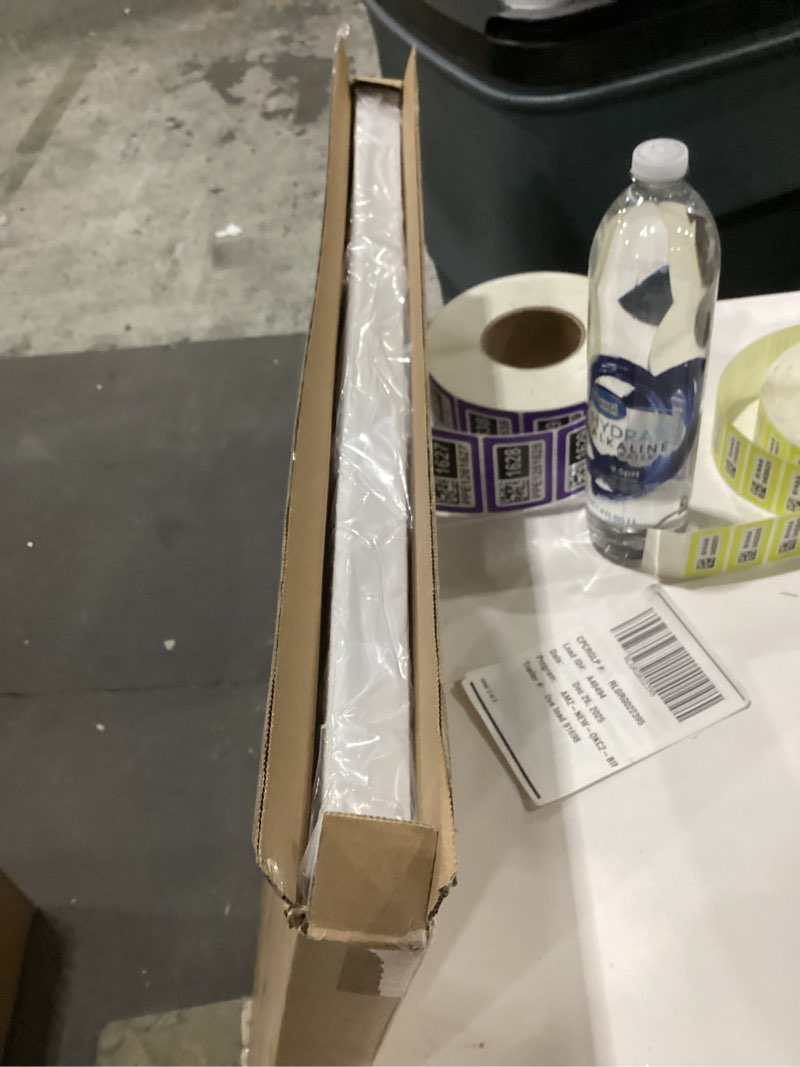 Condition photo showing New/Like New for Hand-Painted Canvas Wall Art White Texture Abstract Oil Painting Minimalist Art Painting Bedroom Dining Room Living Room Office Wall Decoration 36x24 inches Eft155