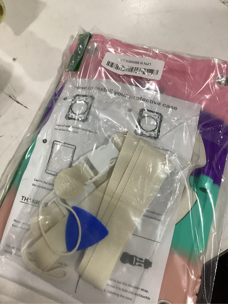 Condition photo showing Good Condition for ZtotopCases for iPad 9th/ 8th/ 7th Generation 10.2 inch, Shockproof Full Body Protective Cover with 360° Rotating Hand Strap &Stand, Pencil Holder, Drop Protection, Heavy Duty & Durable,Rainbow Rainbow Color