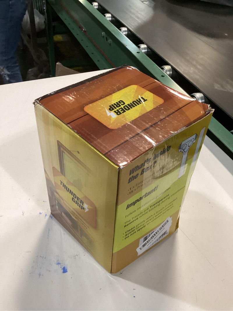 Condition photo showing New/Like New for Clear Stair Treads Non-Slip 30"x8" - 15-Pack Indoor Stair Grips Non Slip for Wooden Steps - Anti Slip Adhesive Strips for Dogs & Elderly - Staircase Step Treads - Transparent Treads for Wood Stairs Clear - Indoor 8" x 30" x 15P