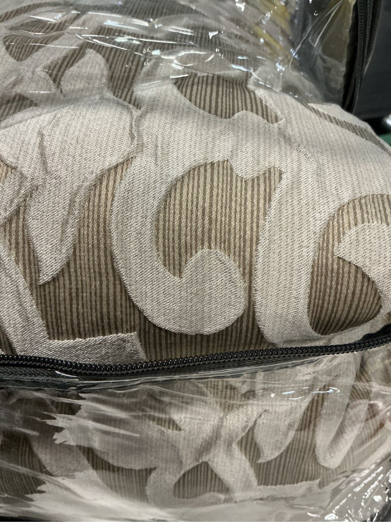 Condition photo showing Good Condition for 8 pcs jacquard comforter set tan,ivory queen