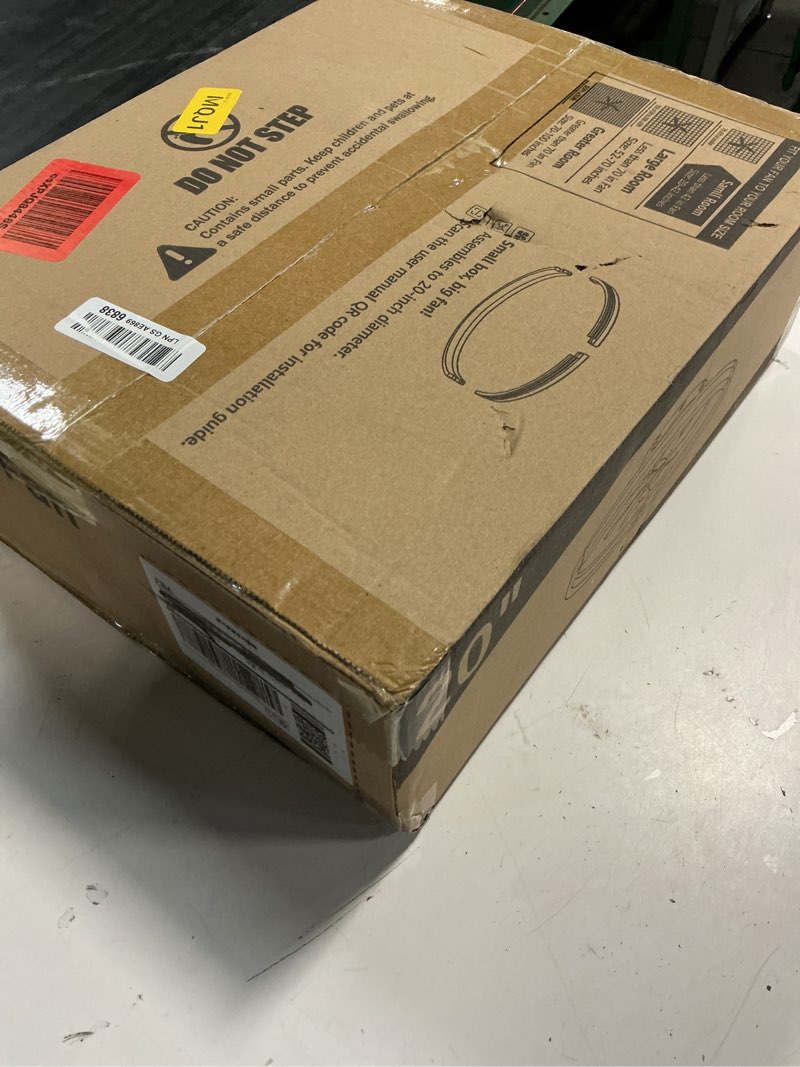 Condition photo showing New/Like New for zmishibo ceiling fans with lights and remote, 19.7'' low profile ceiling fan, 3000-6000k dimmable modern flush mount led fan light, 6 wind speeds, black fandelier ceiling fans for bedroom