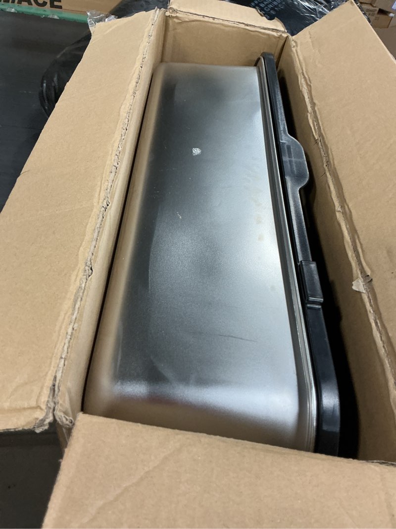 Condition photo showing Good Condition for Stainless Steel Litter Box with Lid,Front Entry Top Exit Kitty LitterBox,Extra Large Enclosed Metal Cat Box with Litter Scoop & Litter Mat-Black