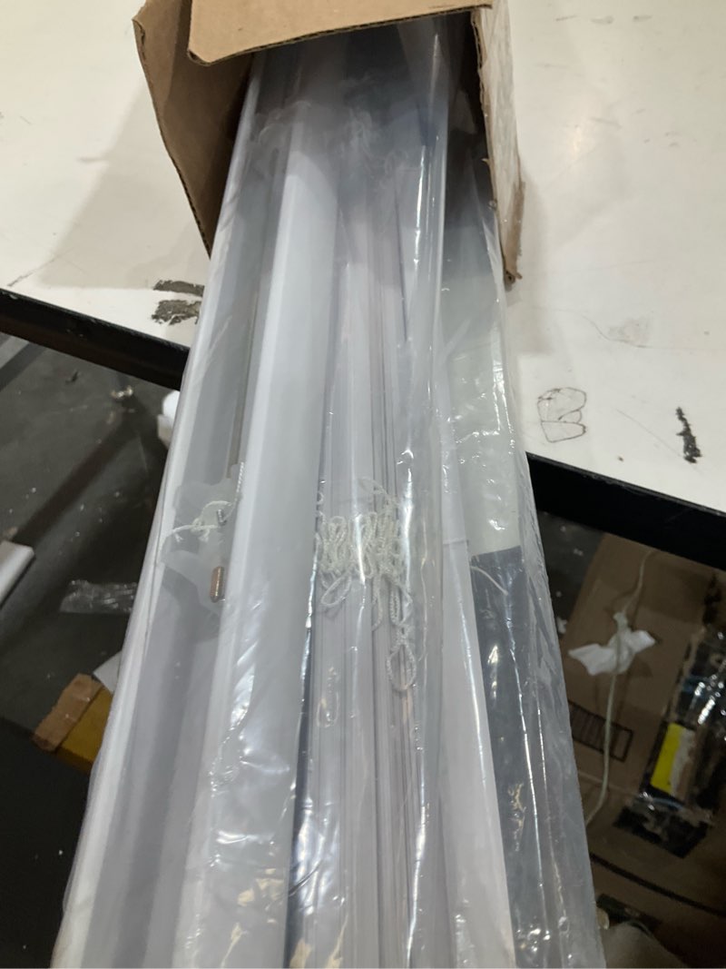 Condition photo showing New/Like New for CHICOLOGY Mini Blinds for Indoor Windows – 30"W x 84"H, White Horizontal Vinyl Blinds | Cordless | Easy to Install | Sleek Low-Profile Fit for Doors, Offices, Kitchens & Apartments