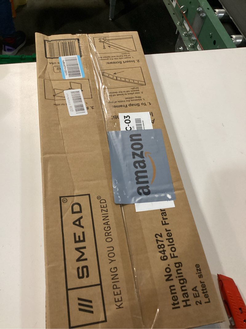 Condition photo showing New/Like New for Smead  SMD64872  Hanging Folder Frames  2 Per Pack  Gray