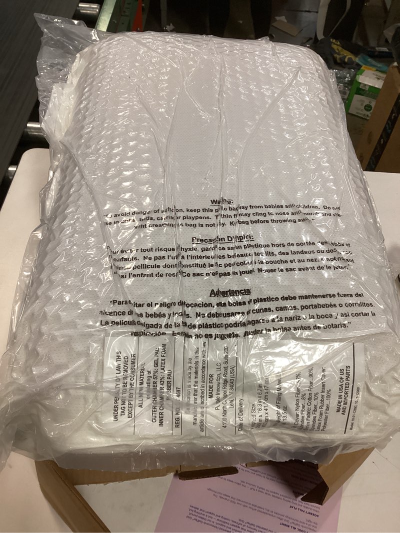 Condition photo showing New/Like New for Purple Harmony Pillow – Talalay Latex Foam Cooling Pillow for Combo or Side Sleepers, 360º Hex GelFlex Grid for No-Pressure Support and Luxurious Weightless Feel - Standard, Medium Feel, Med Height