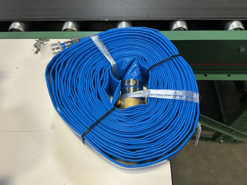 Condition photo showing Good Condition for 1.5" x 50 ft backwash hose for swimming pools, heavy duty pvc lay flat water discharge hose,durable pool drain hose with aluminum pin lug fittings for pump and filters 1.5 in x 50 ft