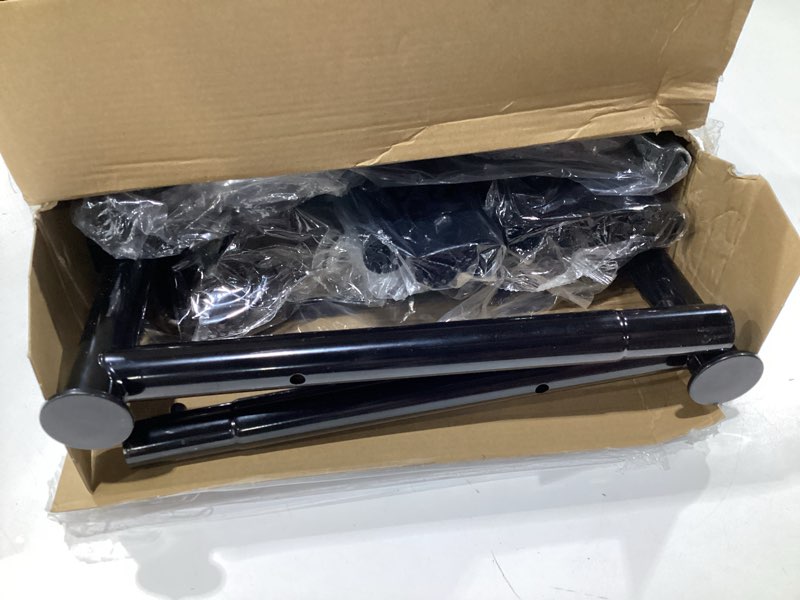 Condition photo showing Good Condition for Clothing Rack with Wheels, Heavy Duty Clothes Rack for Hanging Clothes, Rolling Portable Garment Rack with Bottom Mesh Shelf, Black Modern