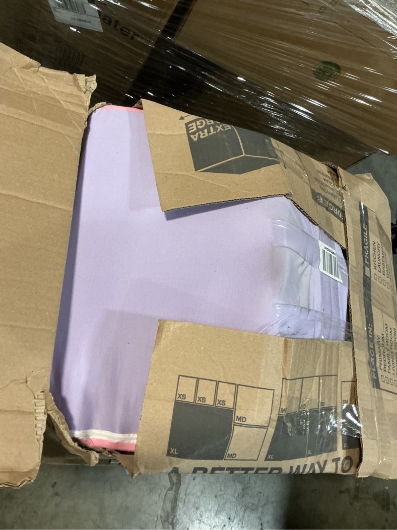 Condition photo showing As Is for 6-Piece Foam Climbing Blocks for Toddlers, Climbing Toys Indoor for Crawling, Climbing and Sliding, Baby Soft Play Set, Pink & Purple