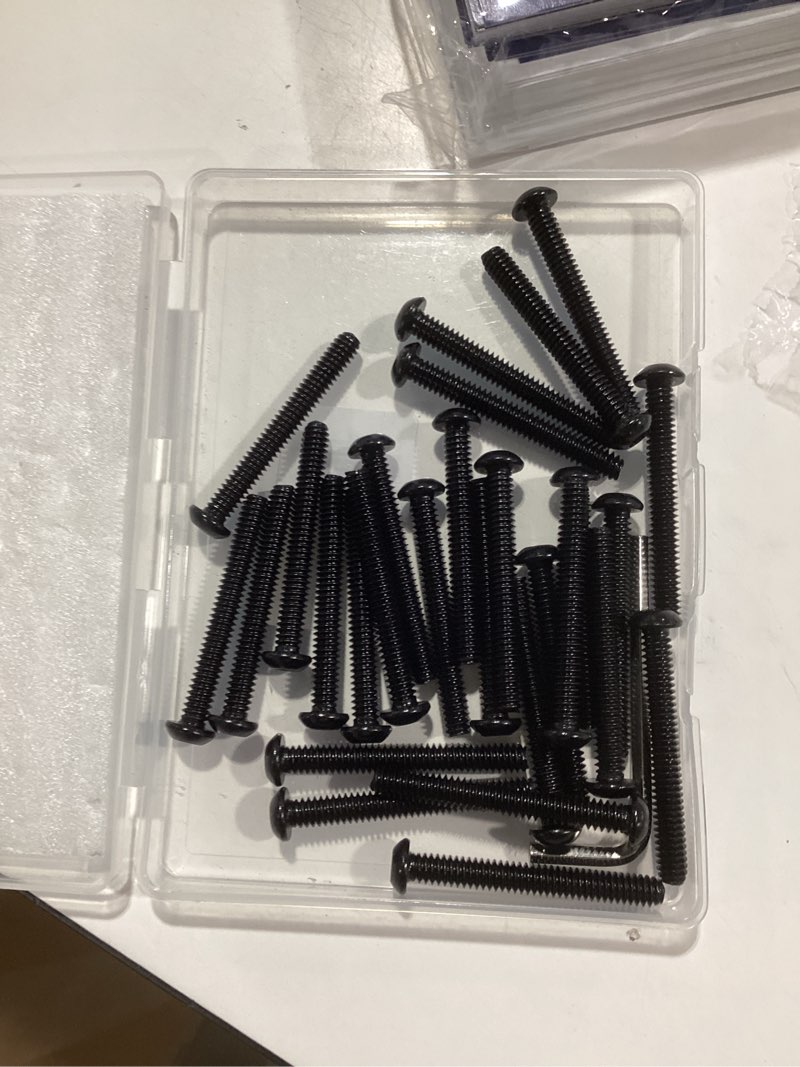 Condition photo showing Good Condition for vgbuy 28pcs 1/4-20 x 2 button head socket cap bolts screws,304 stainless steel 18-8,black zinc plating,fully threaded,with spanner allen hex drive, for furniture,water pump,light fixture(vg10310) 1/4-20 x 2" black