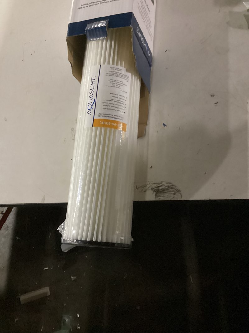 Condition photo showing New/Like New for Fortitude V2 Series High Flow 30 Micron Pleated Sediment Filter Large Size