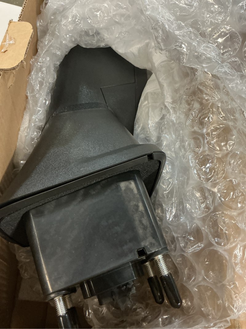 Condition photo showing Good Condition for left driver side mirror compatible with 2019-2025 chevy silverado 1500 with power glass manual folding turn signal heated blind spot black replace#gm1320680(7pins) l-7pins black