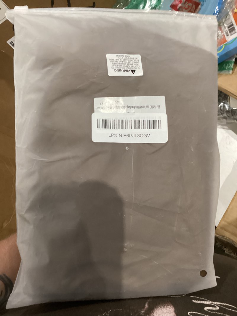 Condition photo showing Good Condition for twinpret round tablecloth 60 inch, brown waterproof washable polyester table cloth - stain & oil res